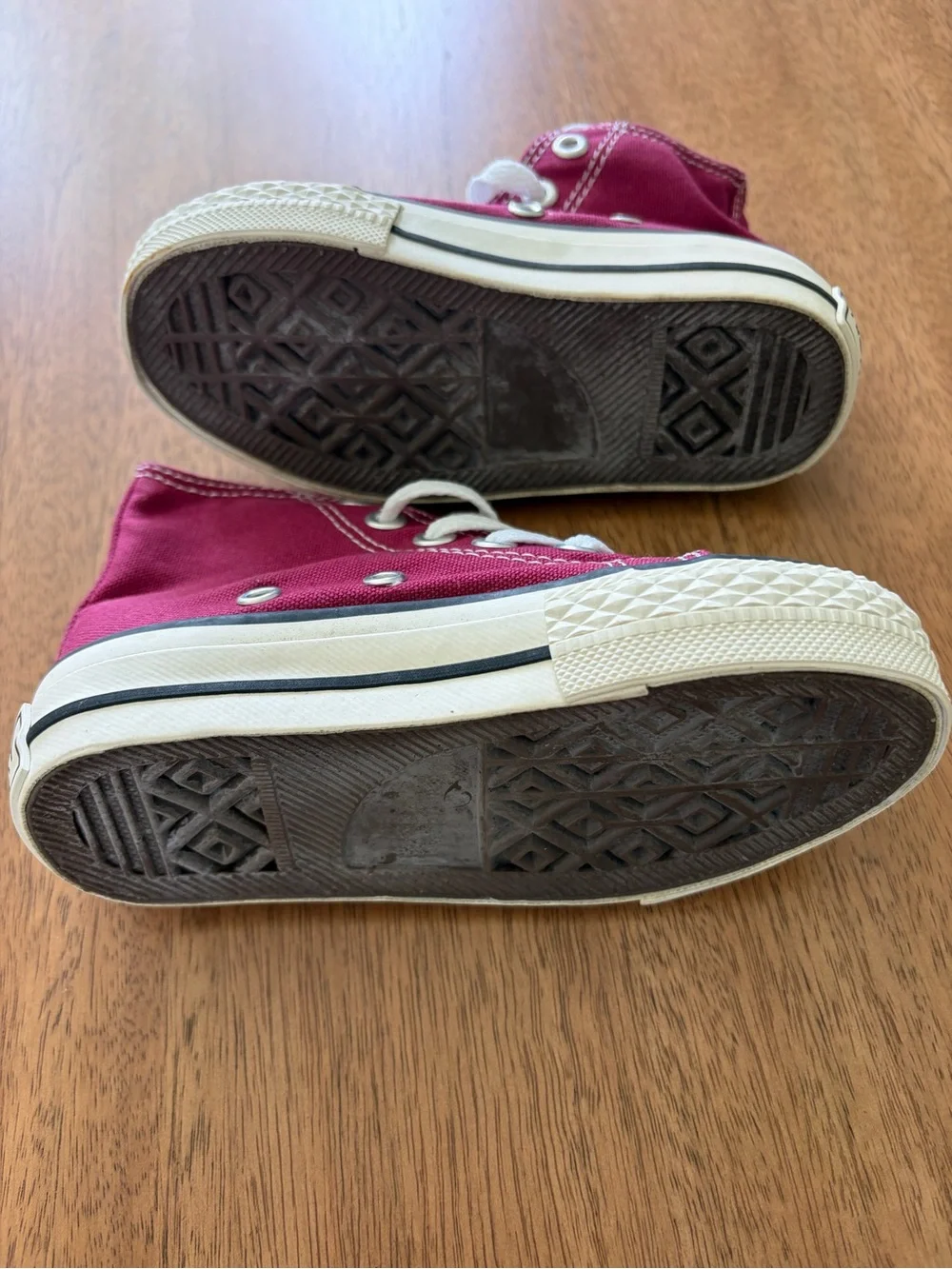 Kidmemory Kids' High-Top Canvas Sneakers in Burgundy 10 NWT